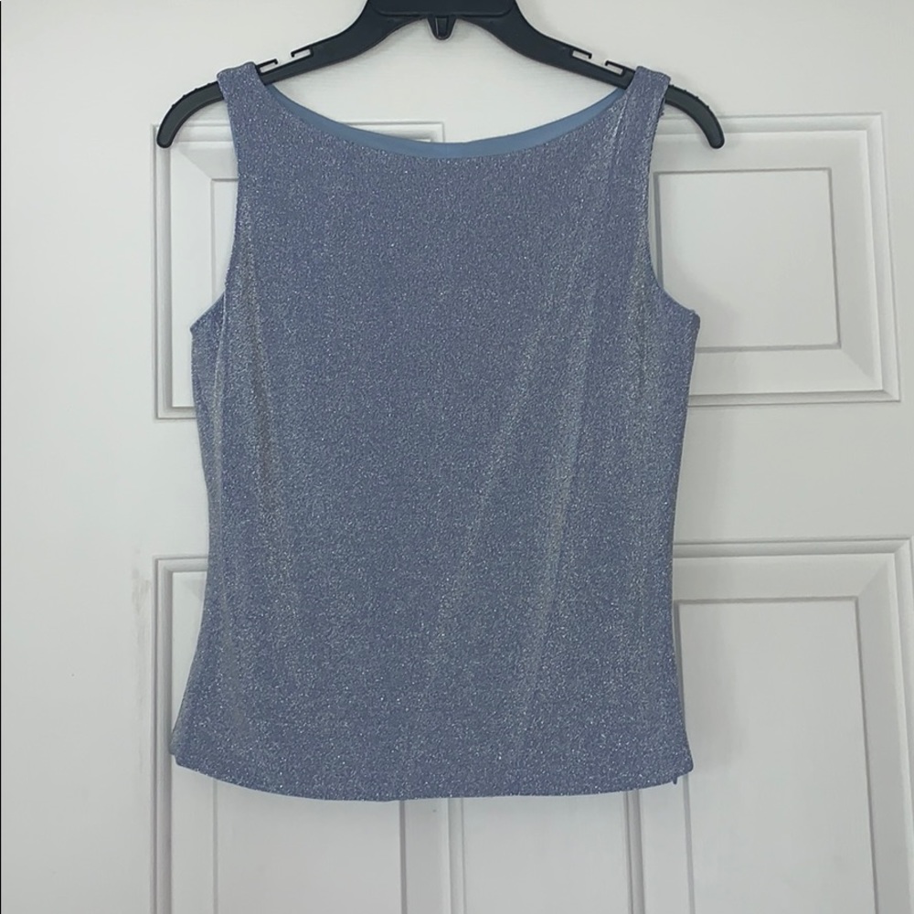 Blue sparkly tank top